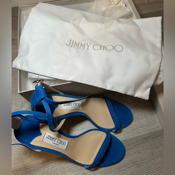 JIMMY CHOO- MINNY suede strappy sandal - Picture 4 of 10